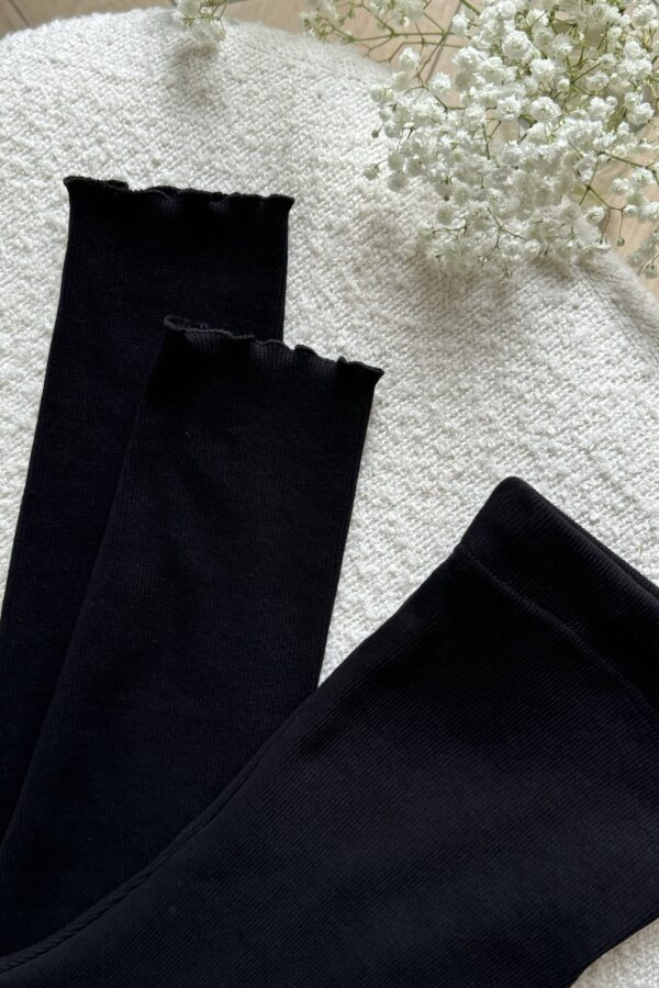 Legginsy Comfy Mama z falbanką - wiskoza