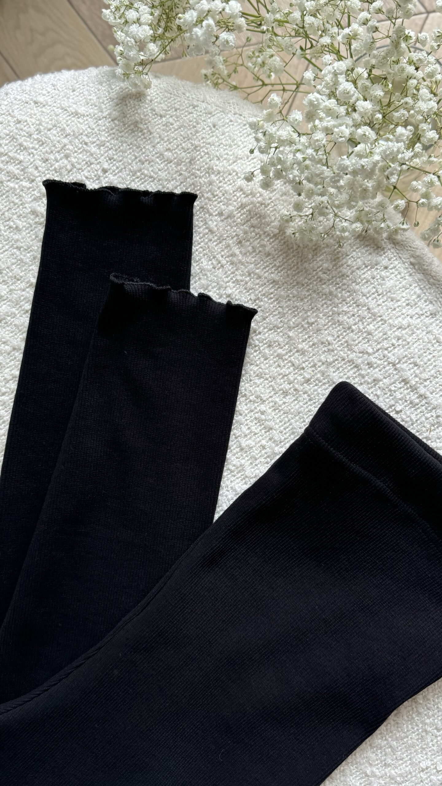 Legginsy Comfy Mama z falbanką - wiskoza