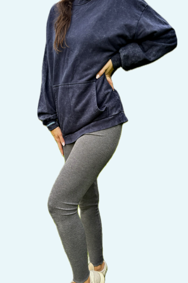 STANDARD Legginsy Comfy Mama z falbanką - wiskoza