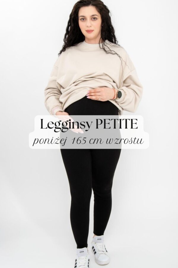 PETITE Legginsy Comfy Mama z falbanką - wiskoza
