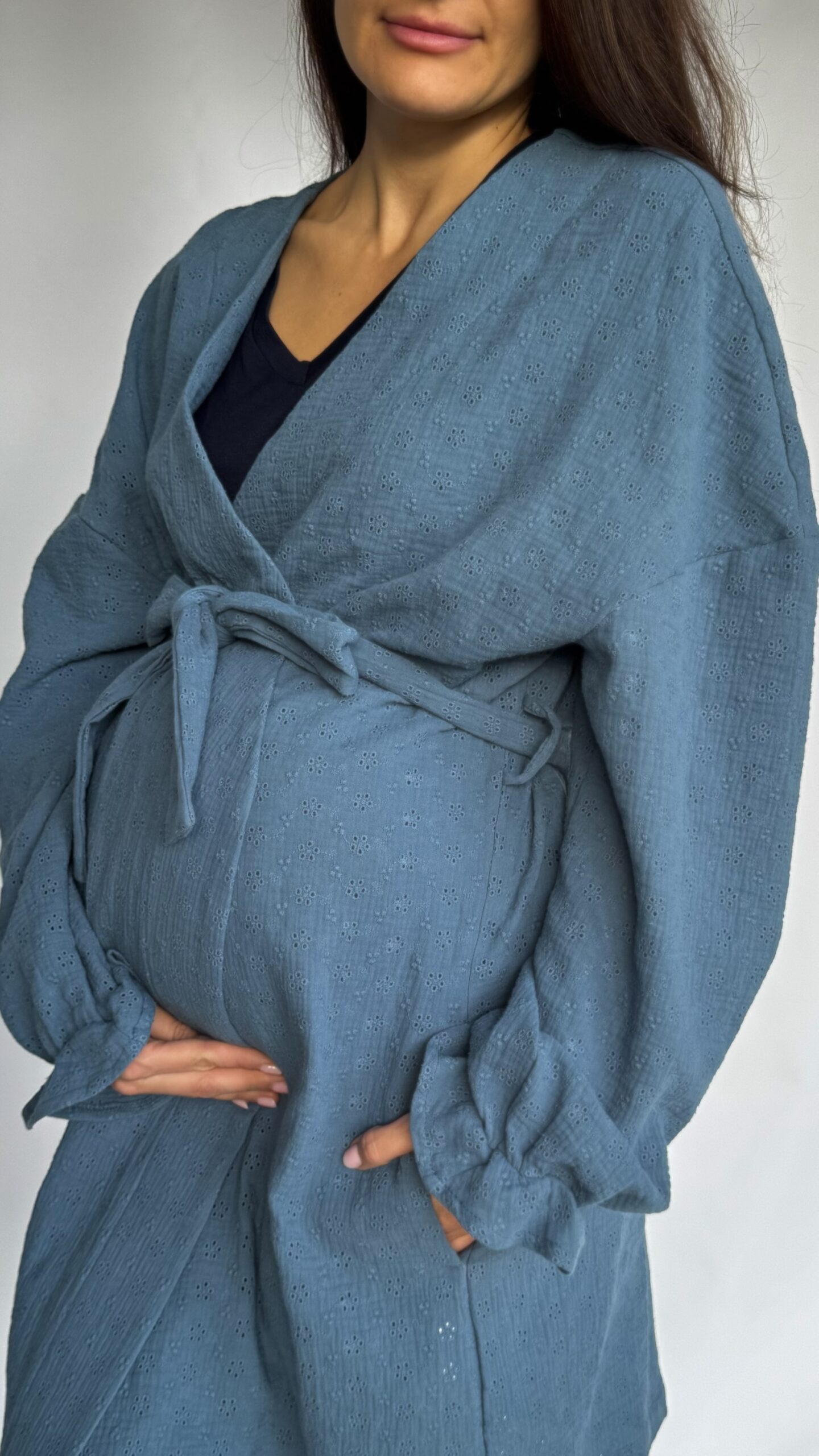 Kimono muślinowe Stay At Home Midnight