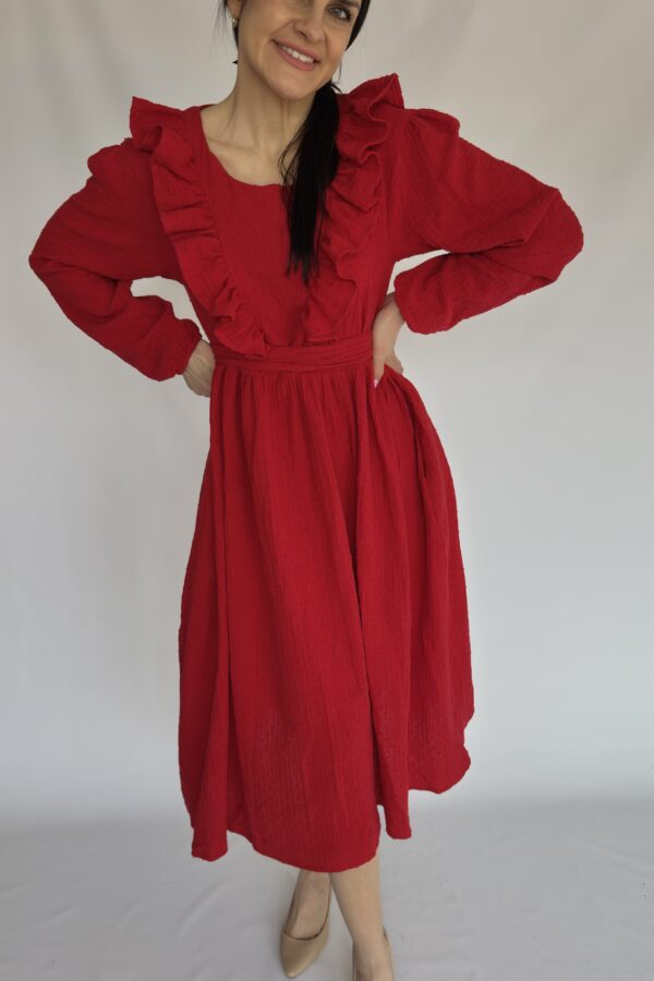 SAMPEL - Sukienka Julia - bawełna midi